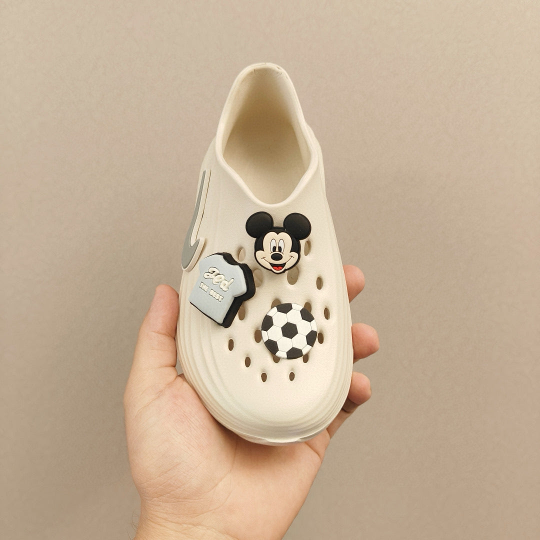Nike hole beach sandals parent-child style" light beige"