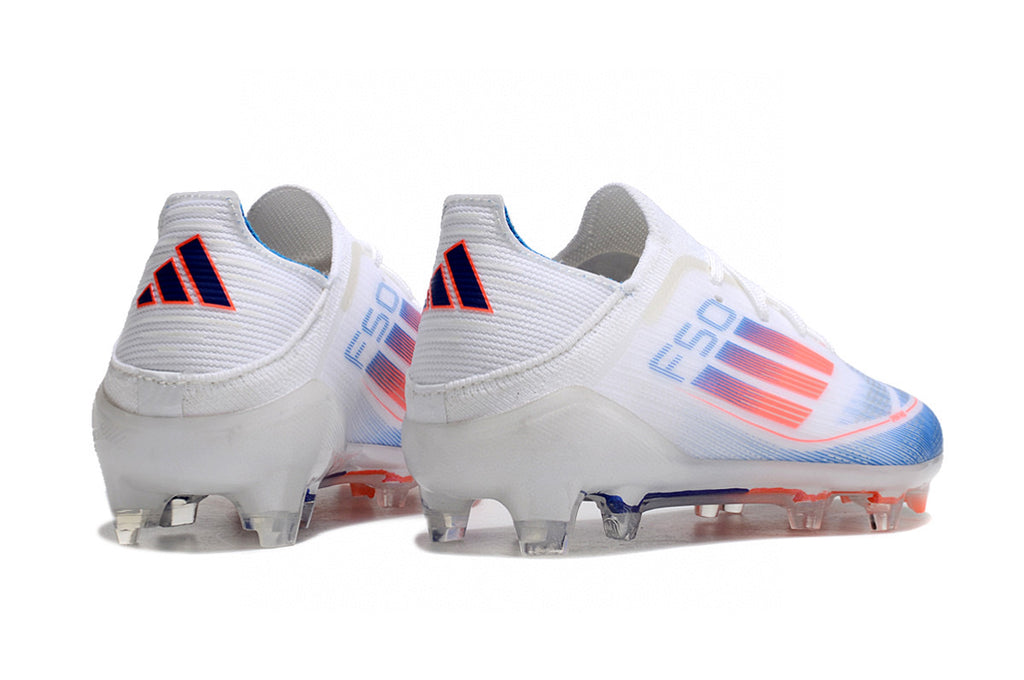 Adidas F50 knitted waterproof football shoes" white"