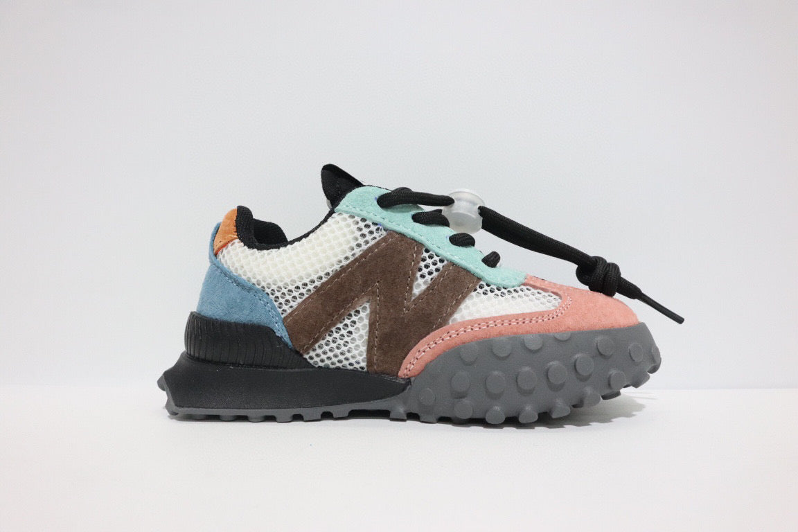 N official website synchronized parallel bars sandals "light purple, peach, blue, dark gray"