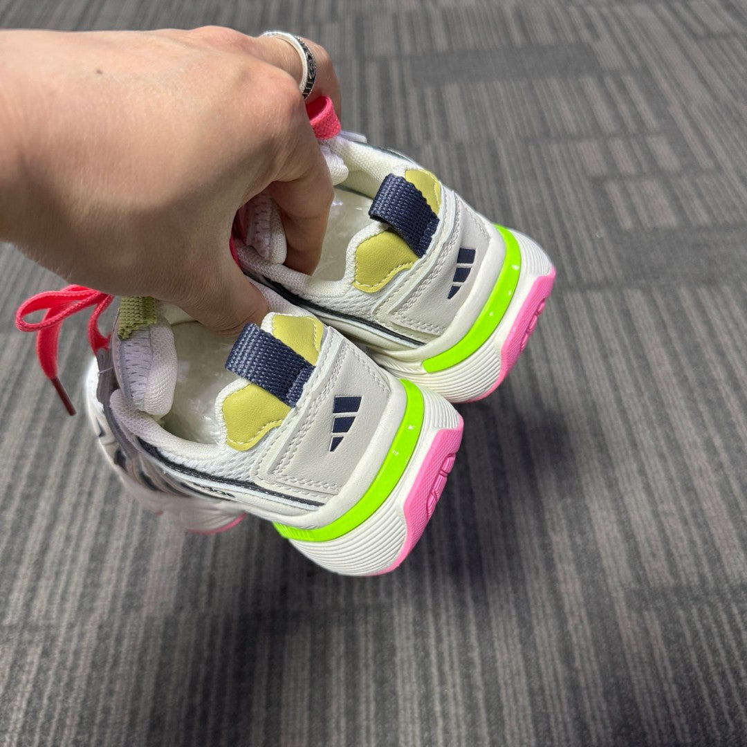 Adidas dad shoes" cream, pink, gray"