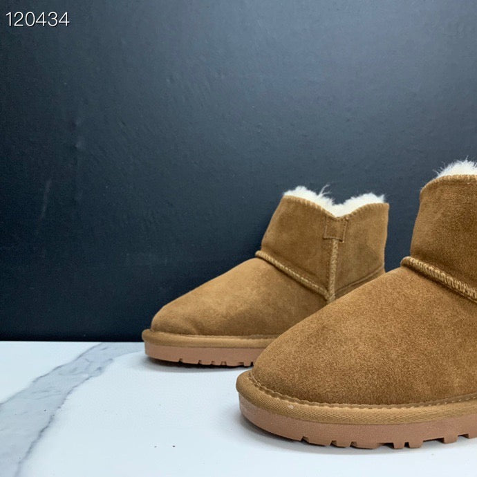 UGG mahogany buckle children's snow boots" brown"