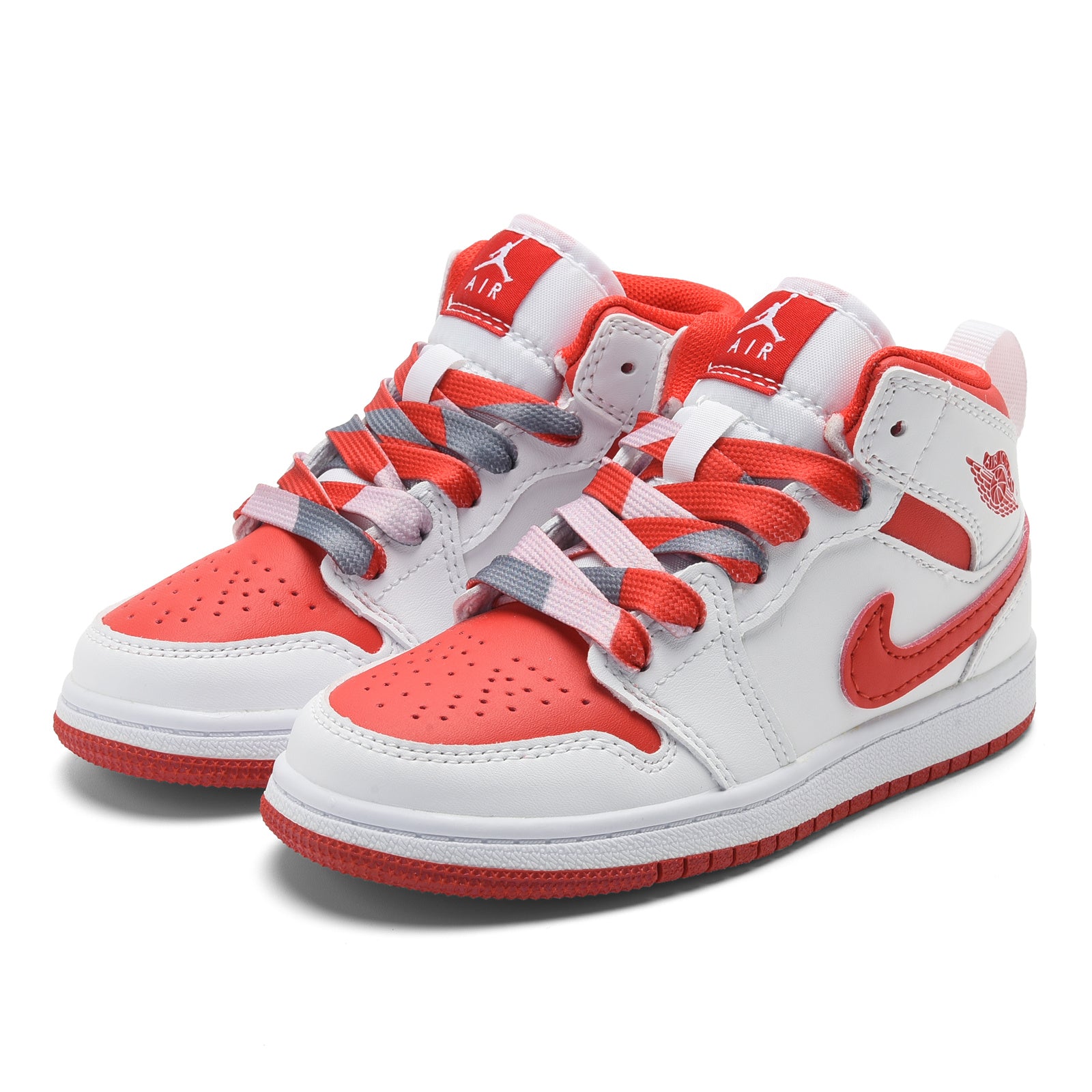 AJ-112" white, red"