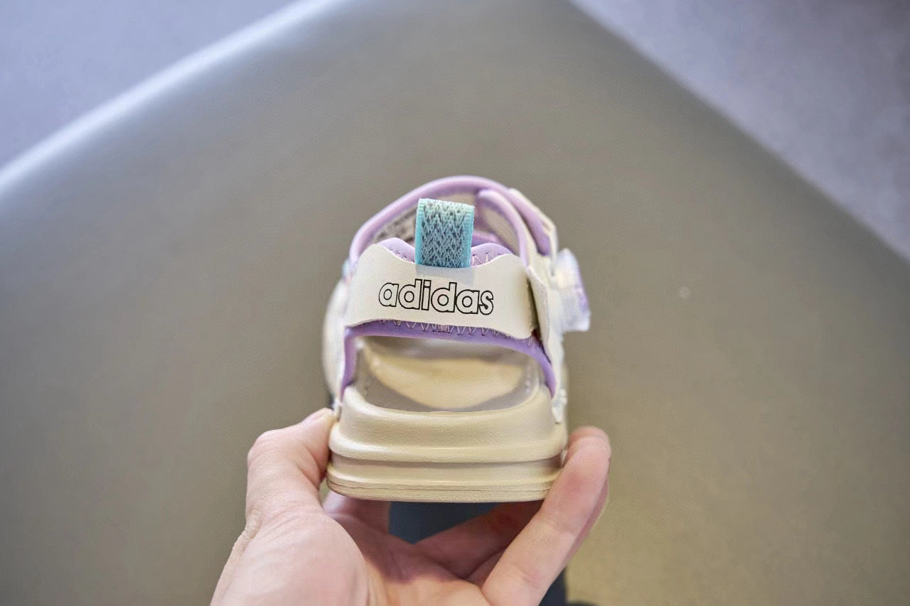 Adidas swivel buckle toe sandals " beige"