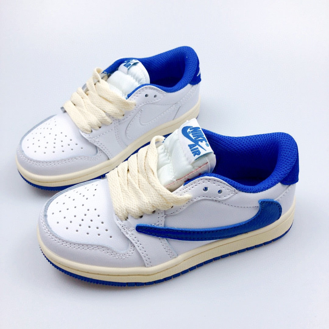 Jordan low-top reverse hook black warrior" white, blue"