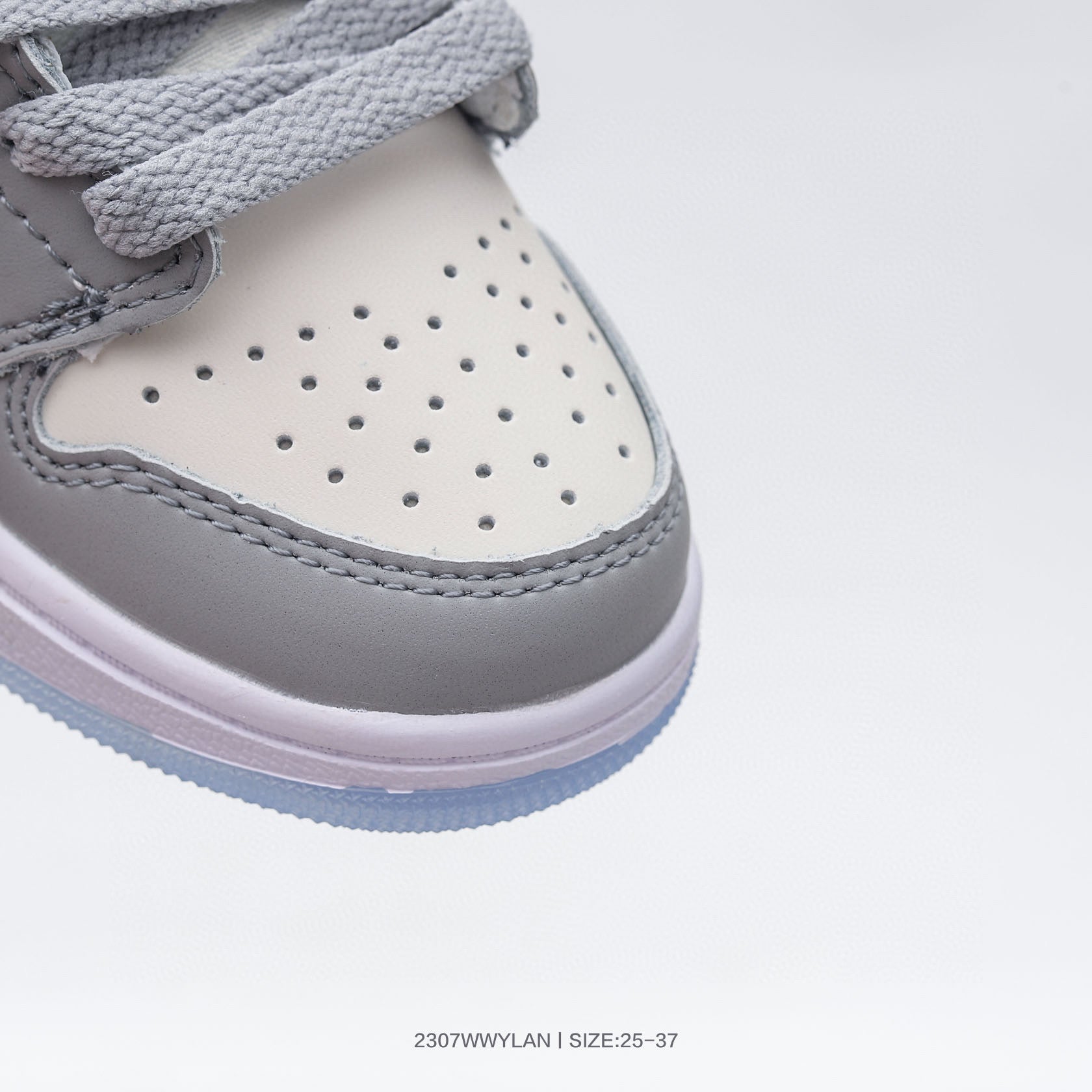 Joe 1 low-top hook series children's shoes" light gray, off white"