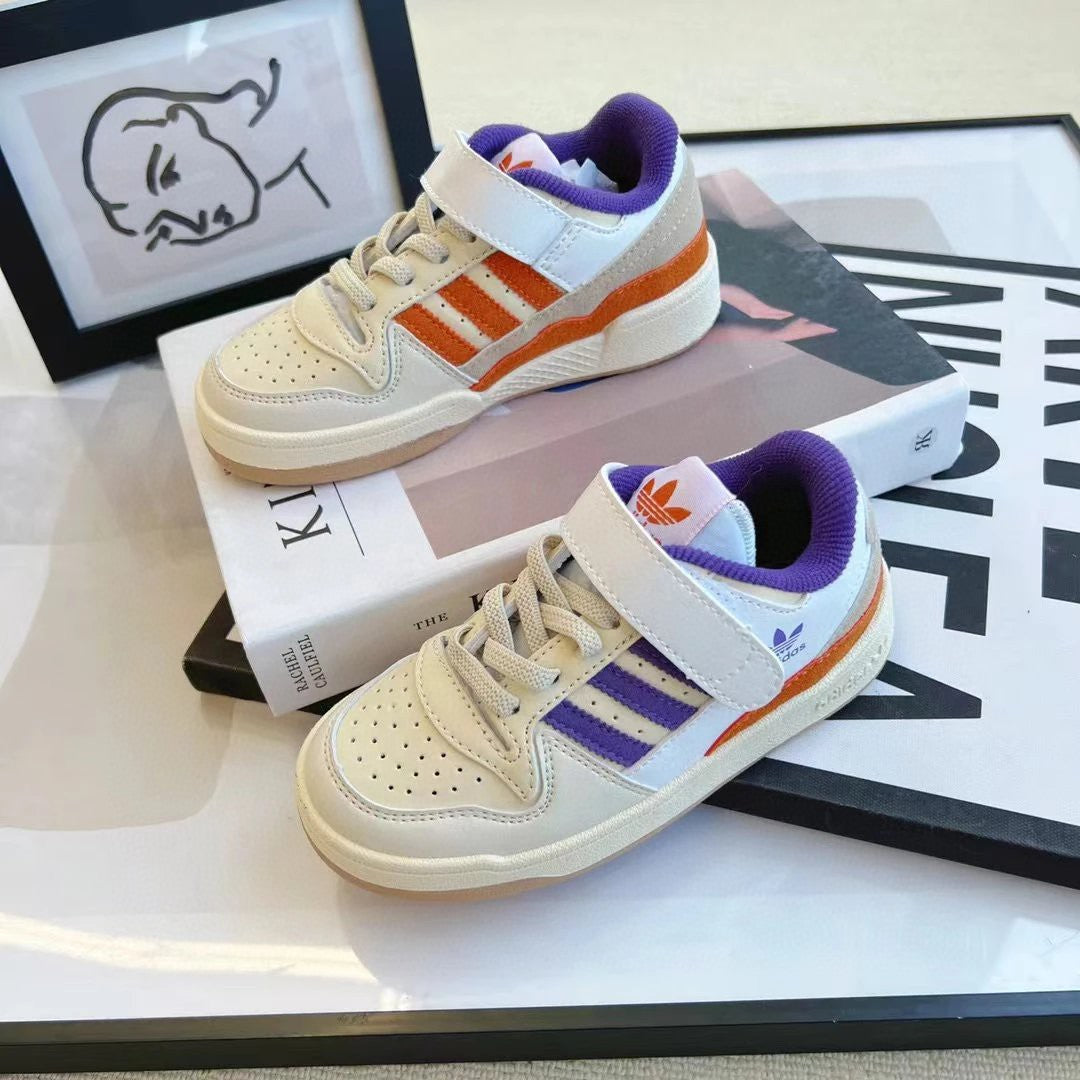 Adidas Forum 84 Campus Series" white, purple, orange"