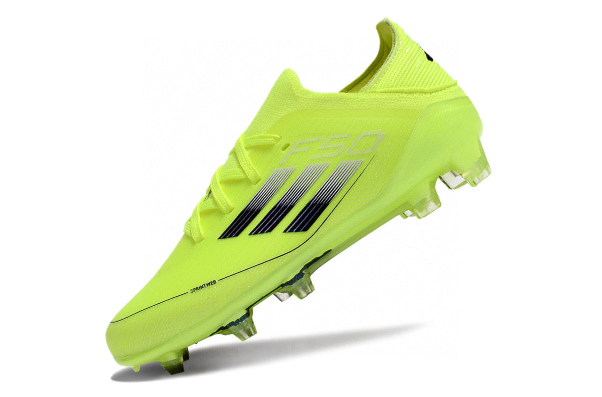 Adidas F50 knitted waterproof football shoes" green"