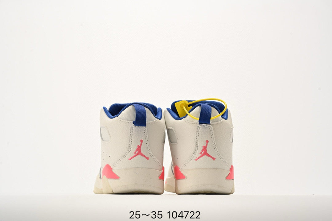 Jordan Fltclb91 series basketball shoes" white, blue, pink"