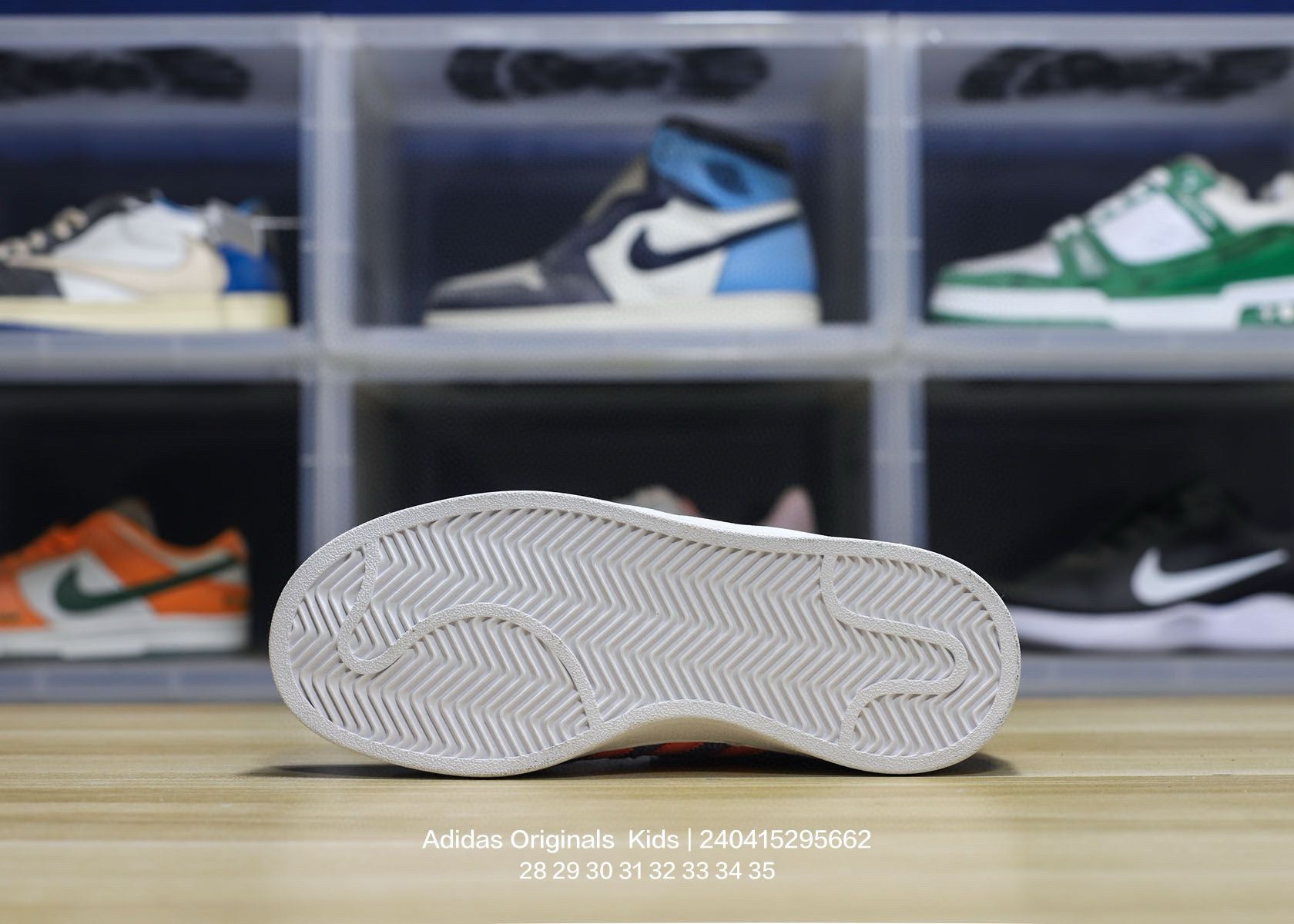 Adidas clover pig leather sneakers "blue"
