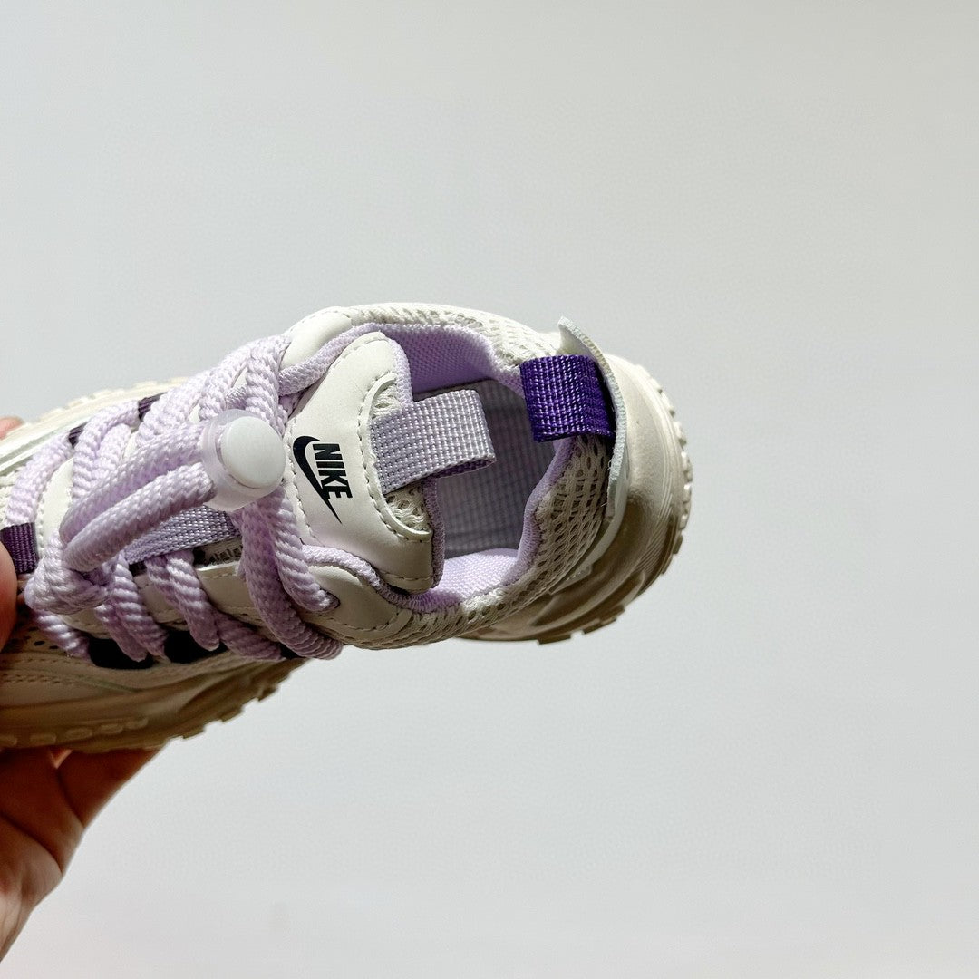 NK mesh drawstring children's tire shoes "cream, Beige, light purple"