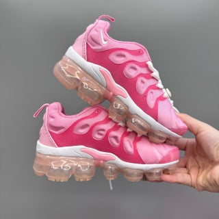 Nike AIR MAX plus full-length air cushion children's sports shoes "Various shades of pink"