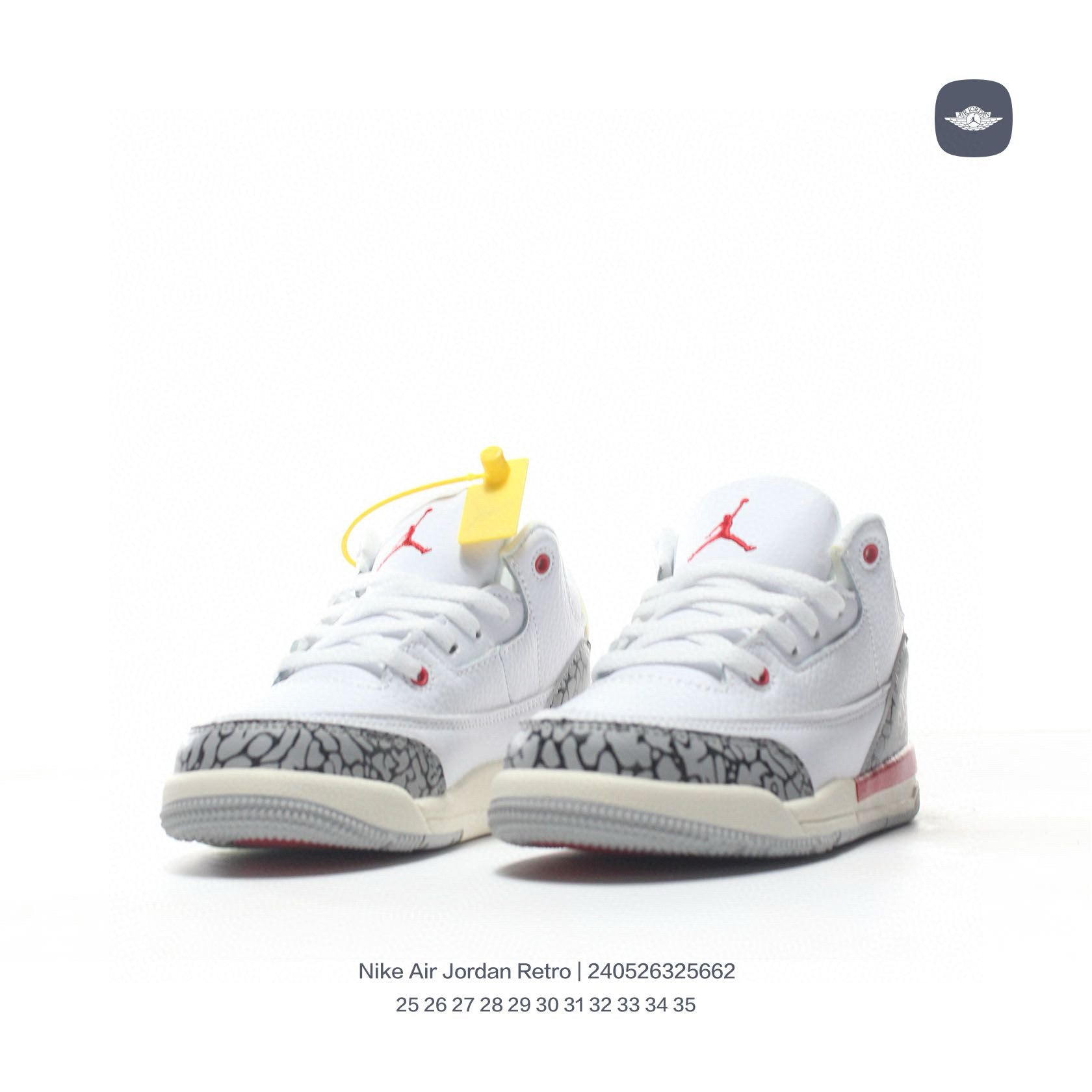 Joe 3" white, cream"