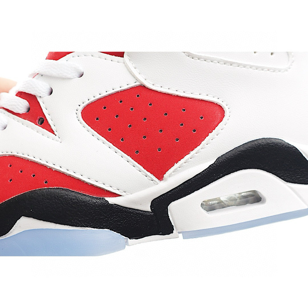 Joe 6 Air Cushion Basketball Shoes for Kids" white, red"