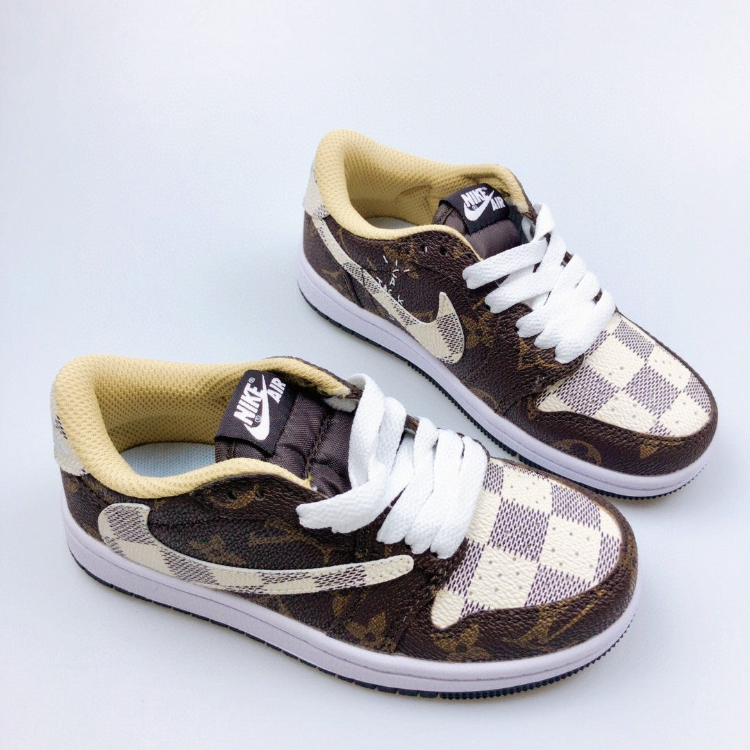 Jordan low-top reverse hook black warrior" brown"