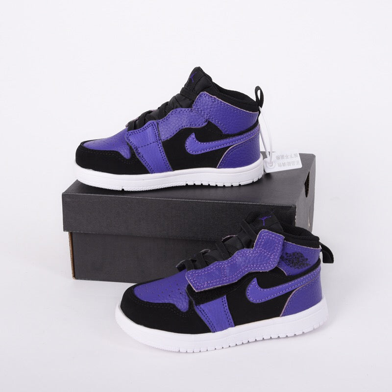 Jordan high top elastic band"  black, purple"