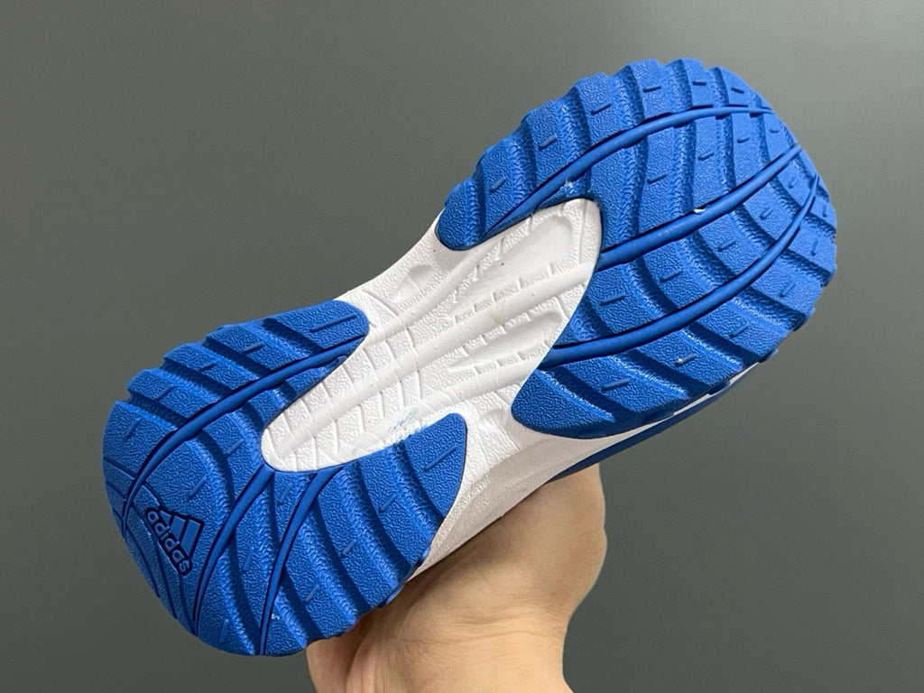 Adidas new elastic buckle children's shoes" white, blue"
