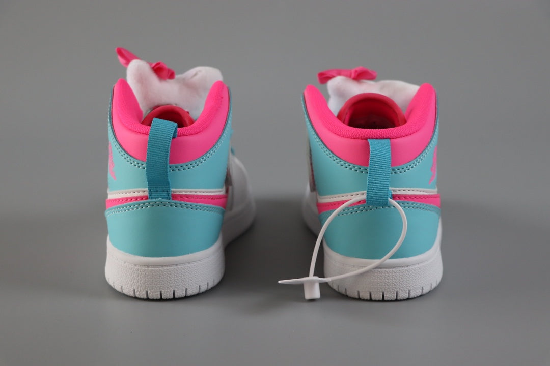 AJ-89 " white, light blue, hot pink"