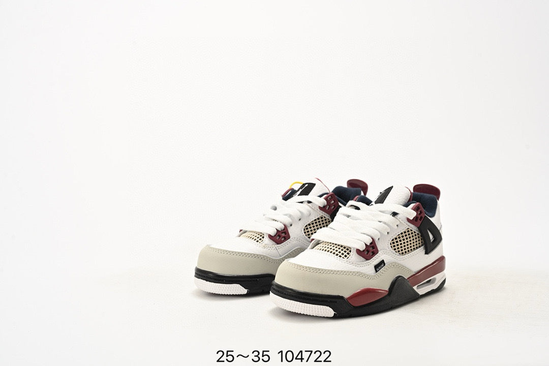 Joe 4 air cushion high quality children's shoes " white, deep red"