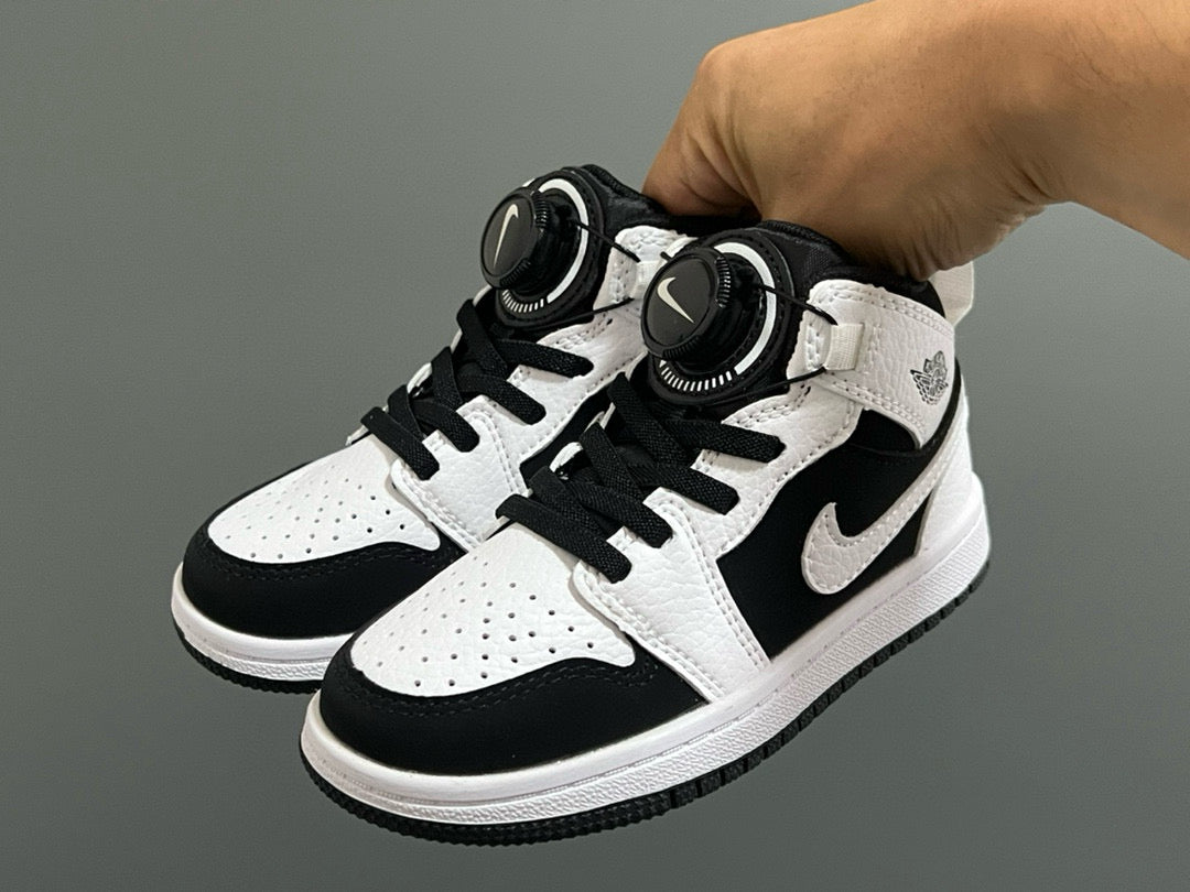 Joe 1 Zhongbang lock children's sports shoes" black, white"