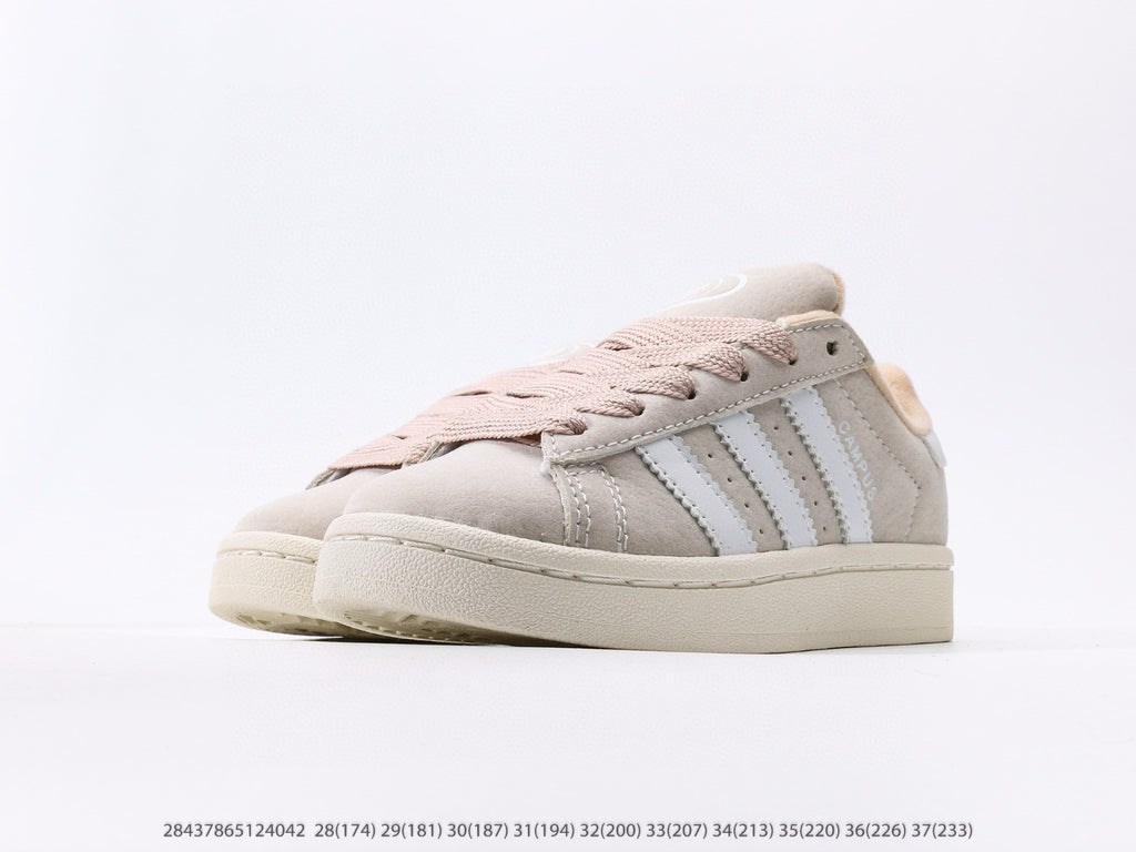 Adidas bread Dexter lace-up pig leather sneakers light pink"