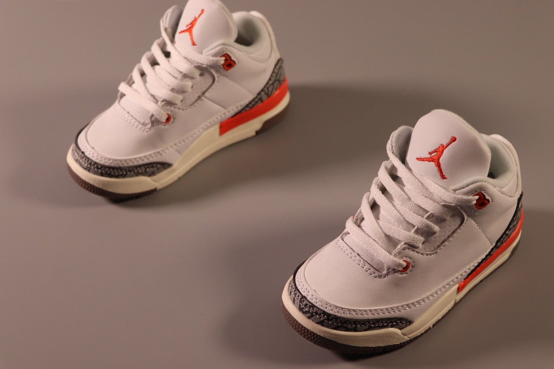 Jordan AJ3 children's shoes" white, red"