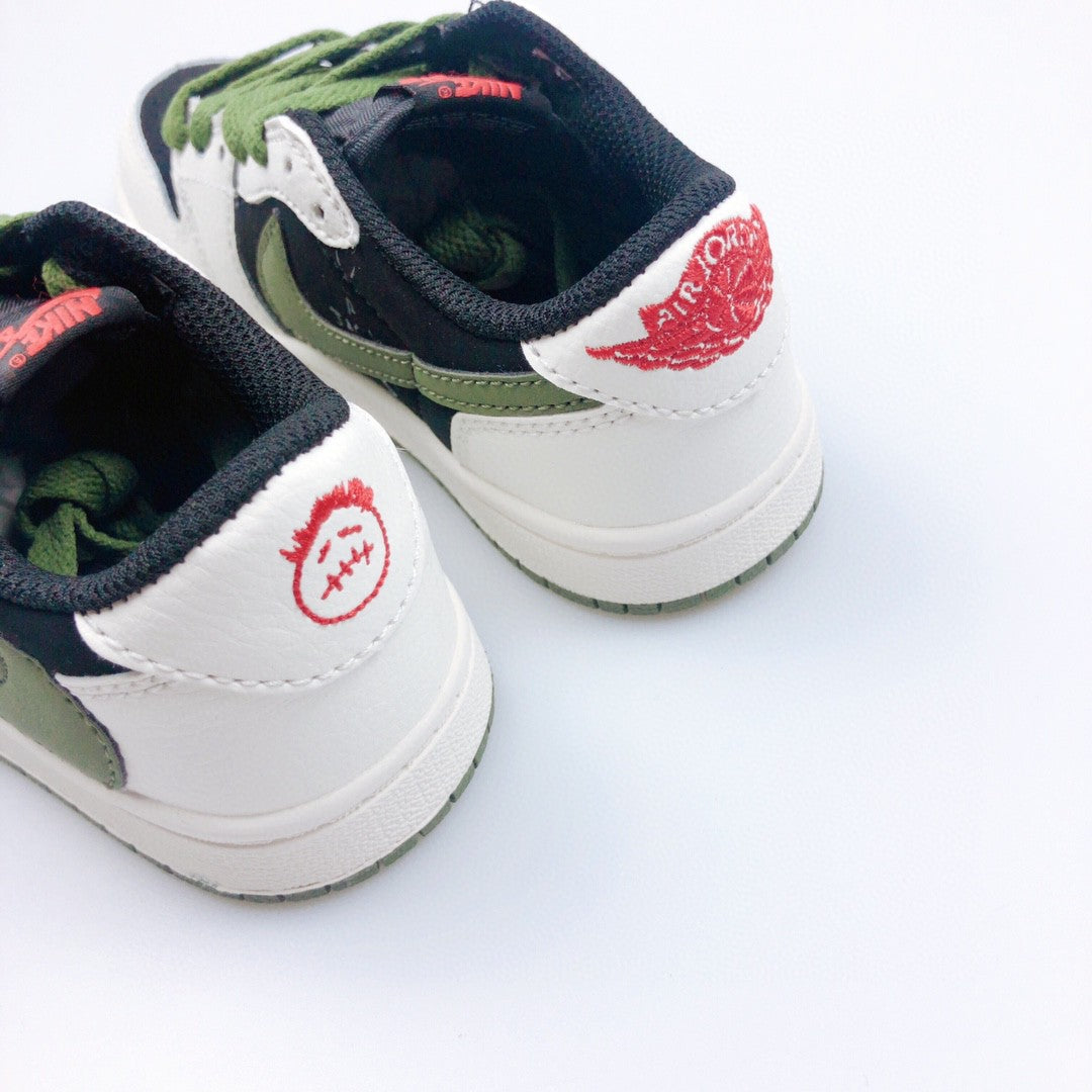 Jordan low-top reverse hook black warrior" Navy, green"