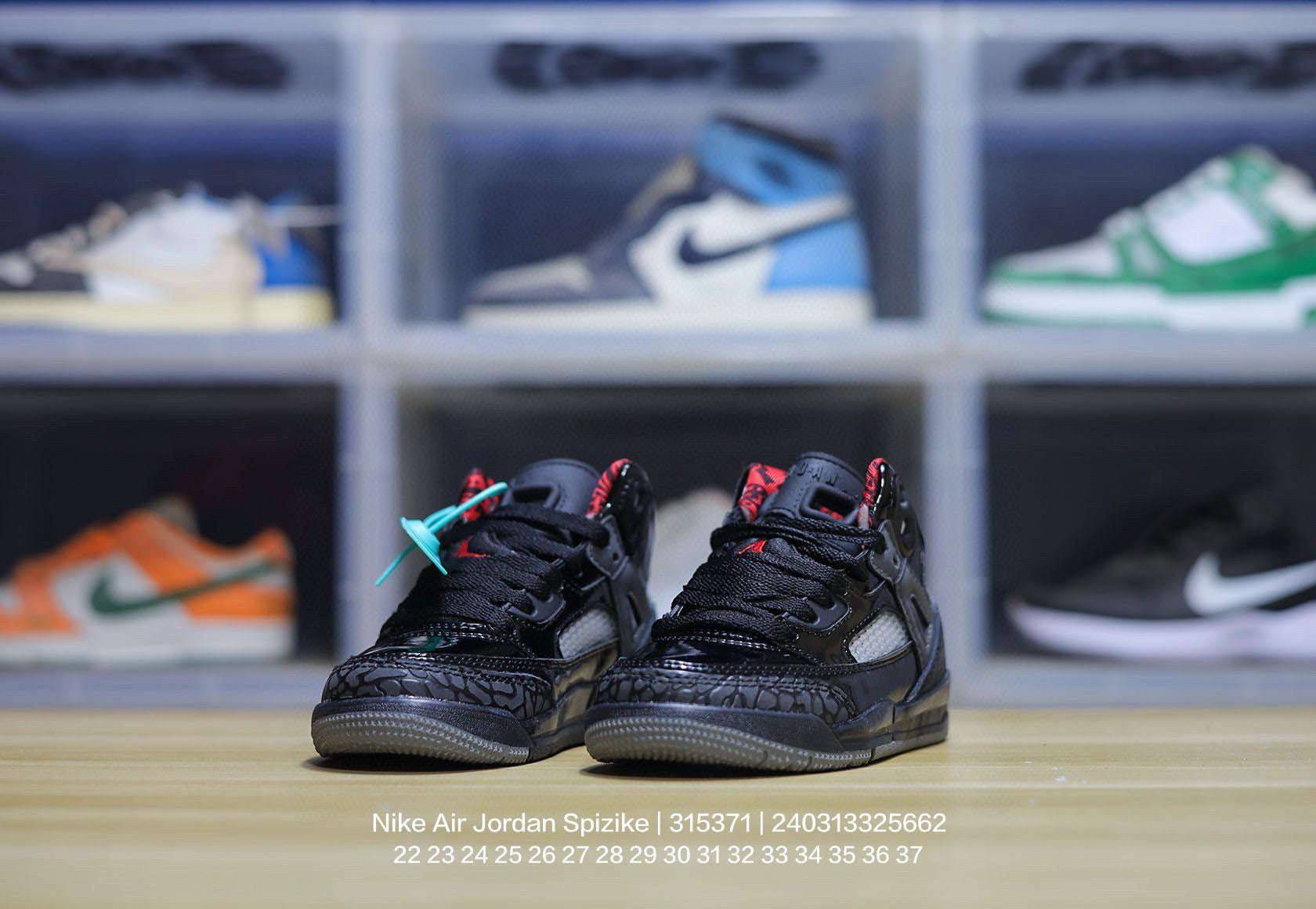 Jordan 3.5 3D Embossed Children's Shoes" Black"