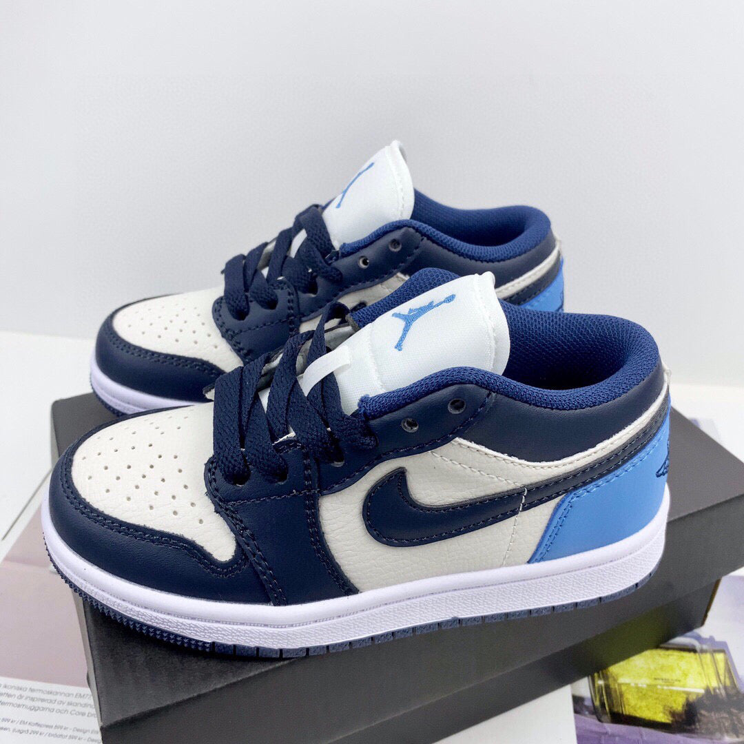 Joe 1 low-top children's shoes" Cream, Navy"