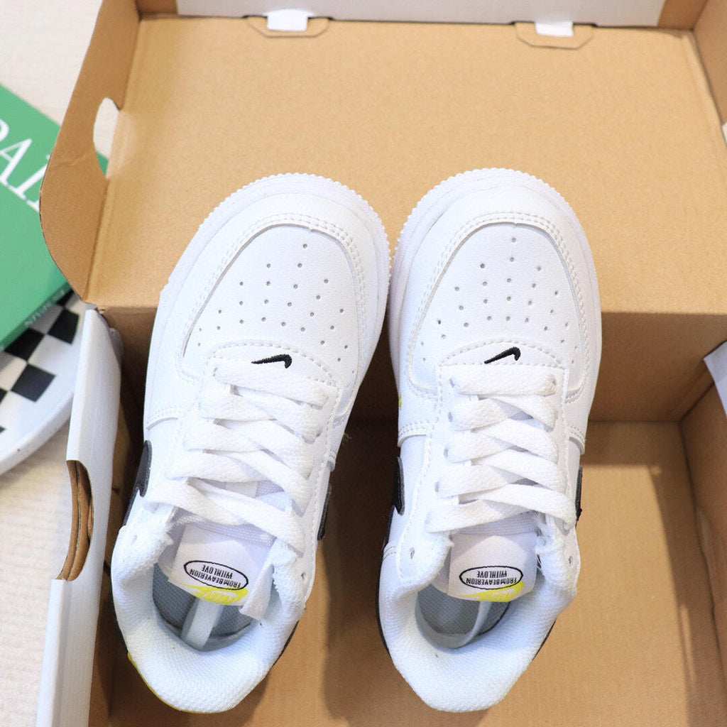 Air Force low-top lace-up sneakers" white"
