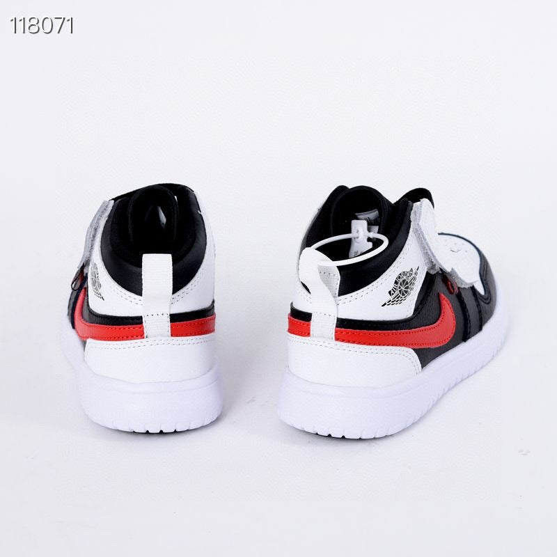Jordan high top elastic band" white, black"
