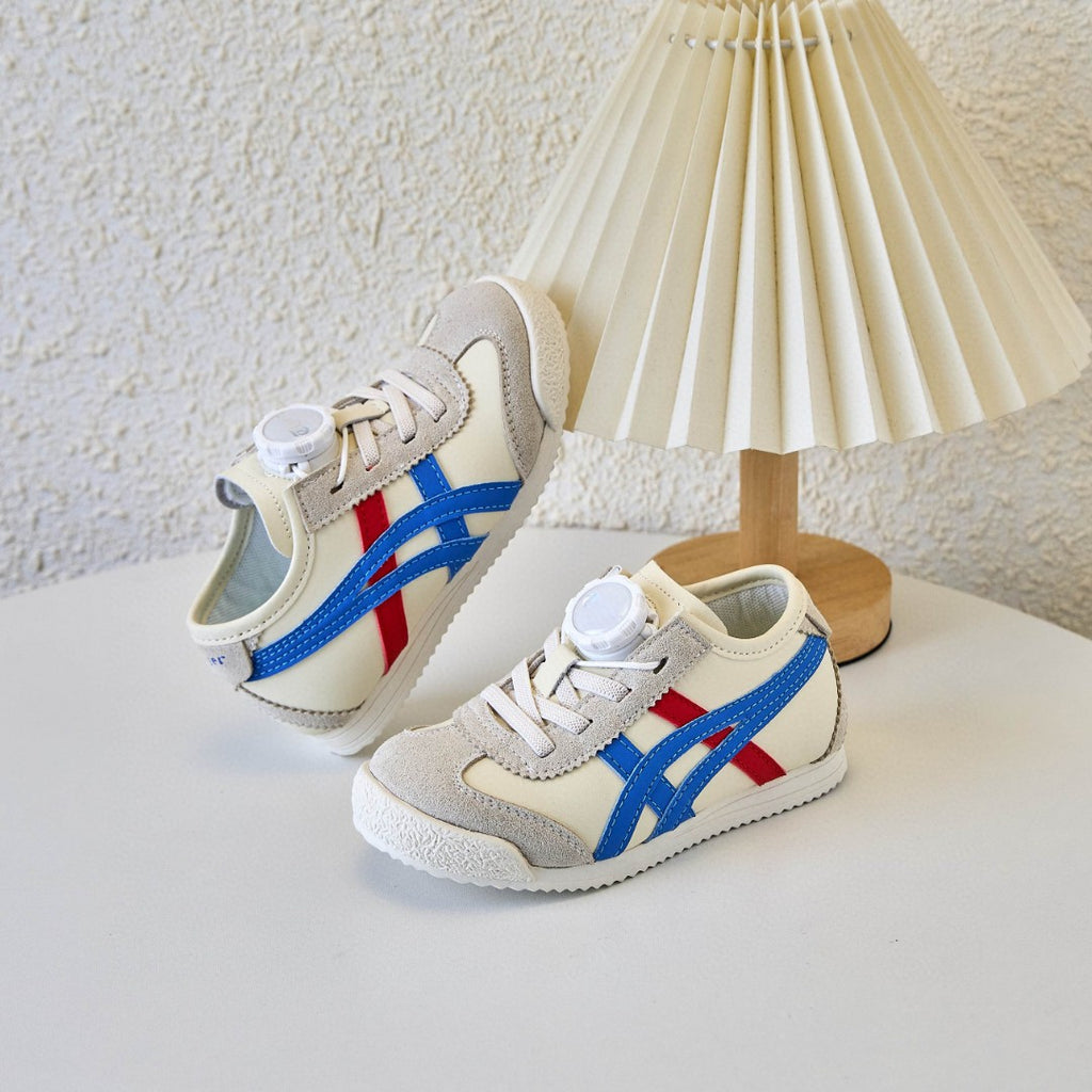 ASICS Tiger MEXICO 66 Swivel Buckle Kids Shoe" cream, blue"