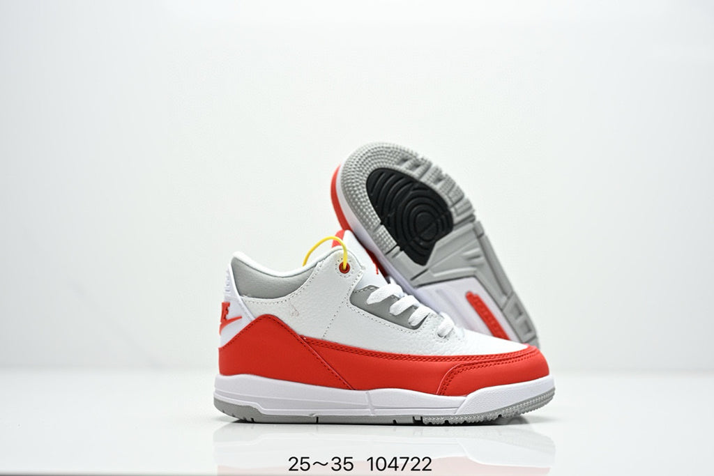 Joe 3" white, red"