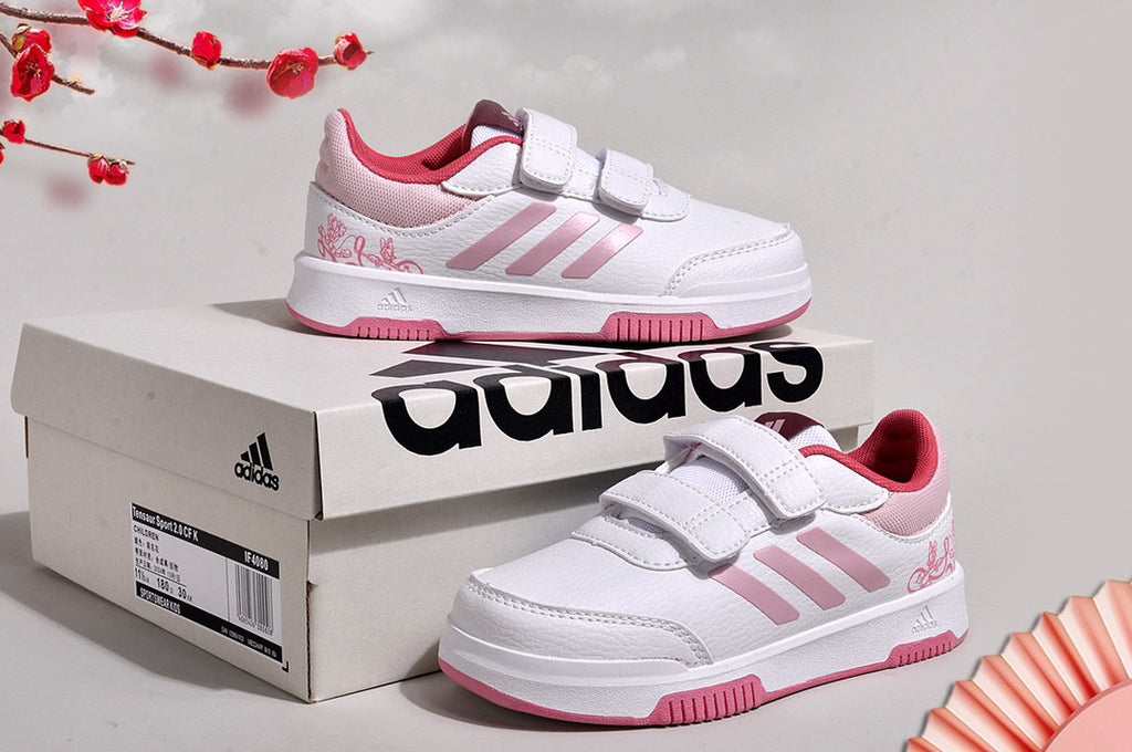 Adidas Velcro Sneakers" white, light pink"