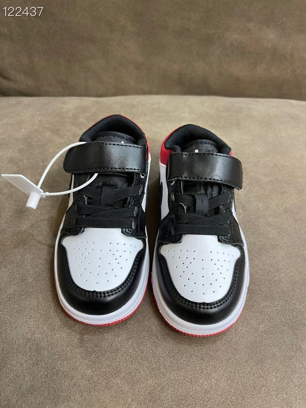 AIR JORDAN 1 low-top Velcro" white, black, red"