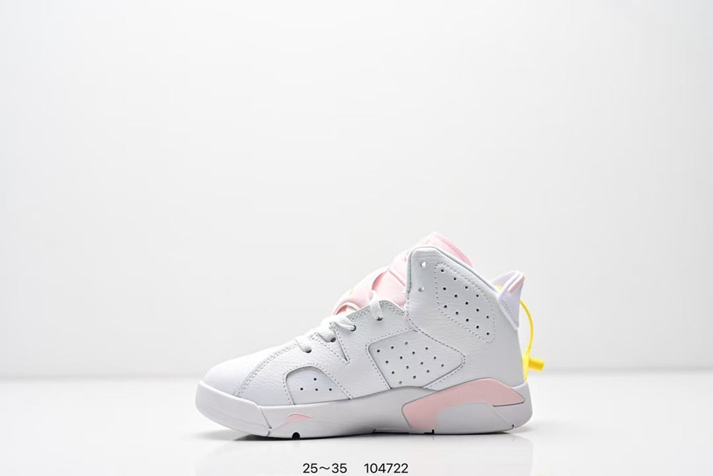 Joe 6 split leather children's shoes "white, pink"