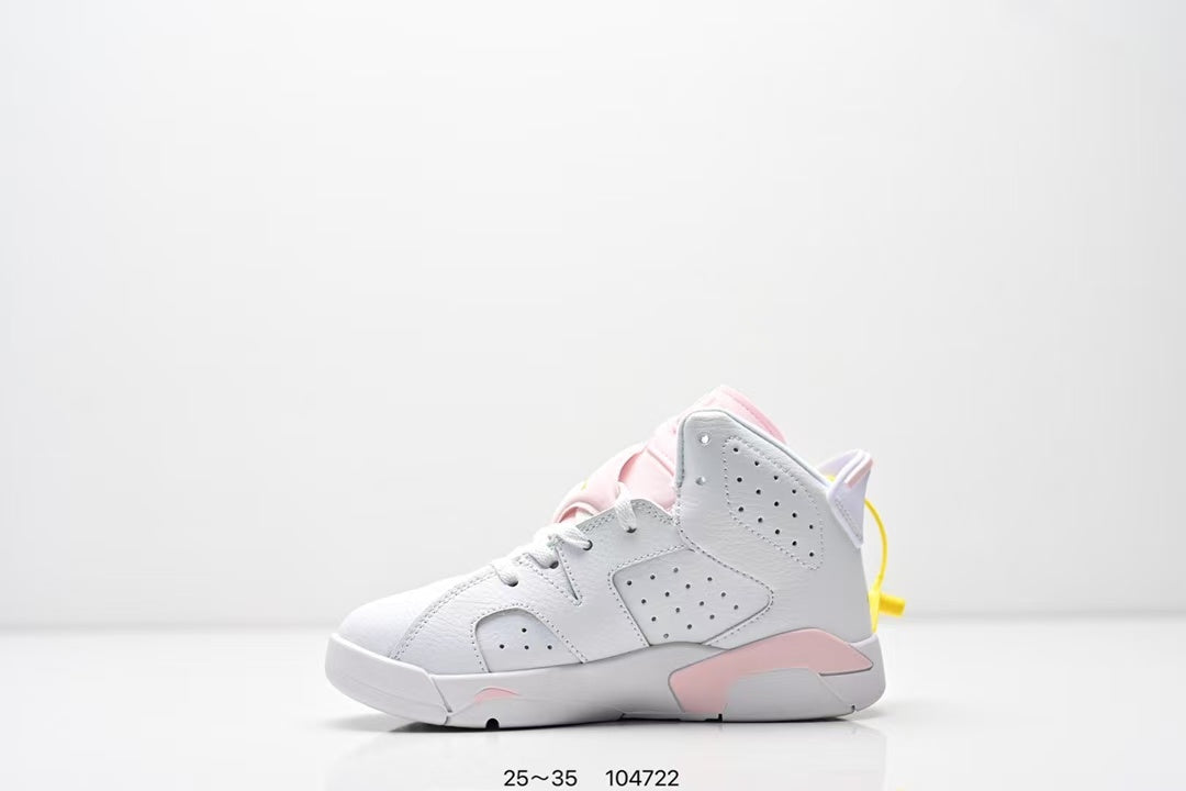 Joe 6 split leather children's shoes "white, pink"