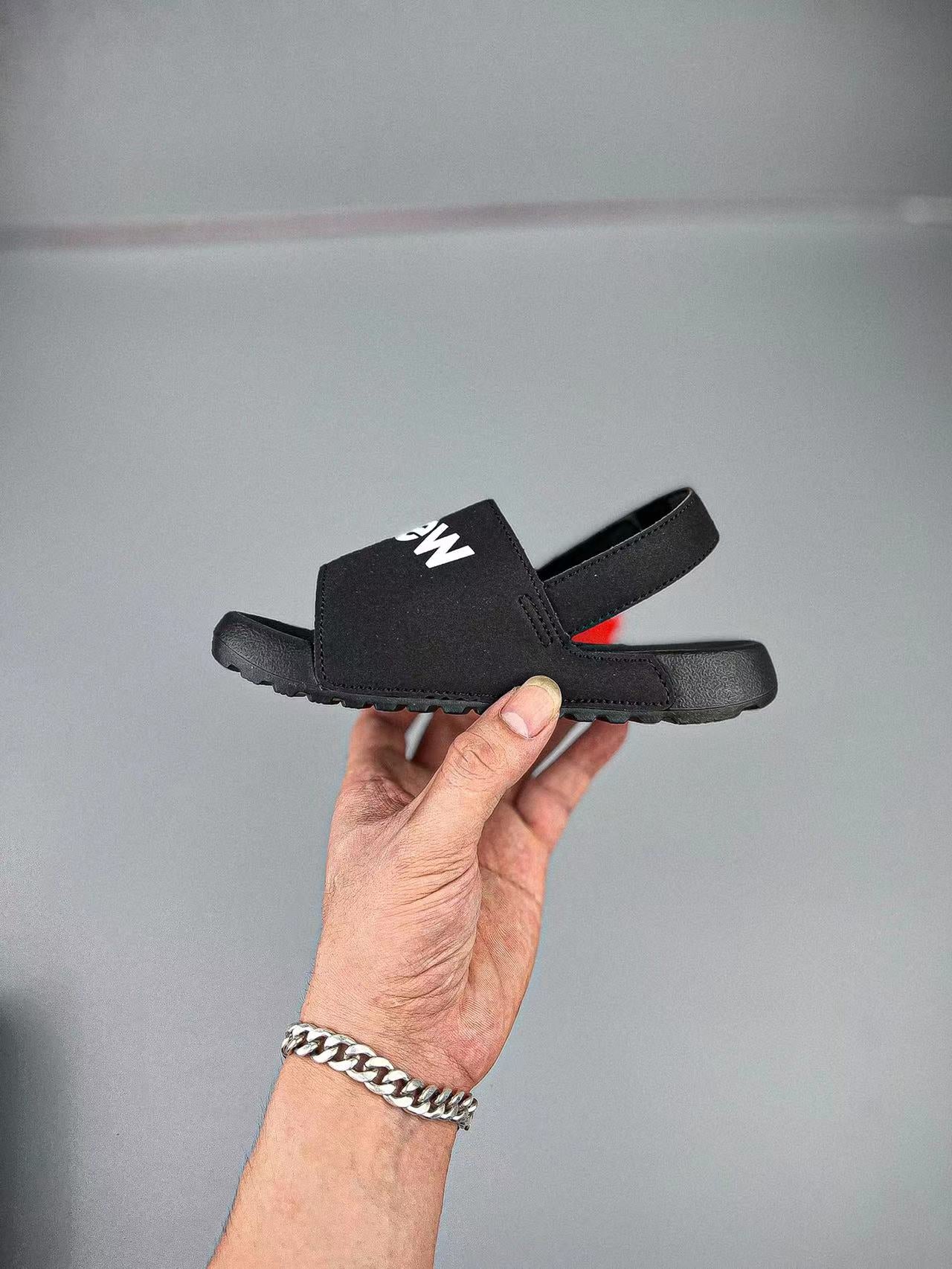 N large breasted sandals" black"