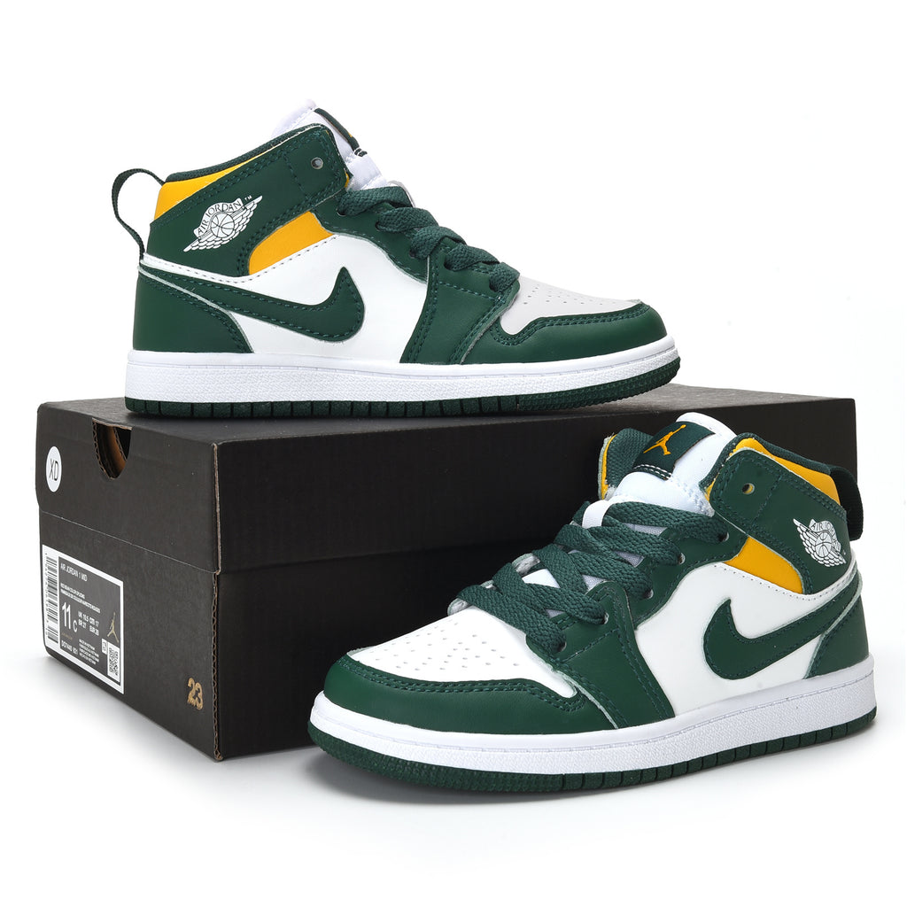 AJ-112" white, green"