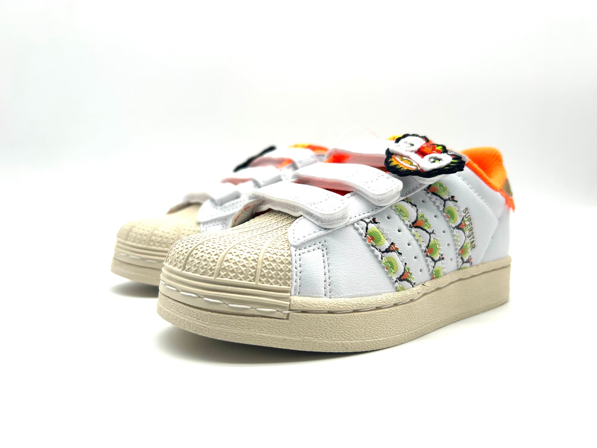 Adidas classic shell toe children's shoes" white, cream"