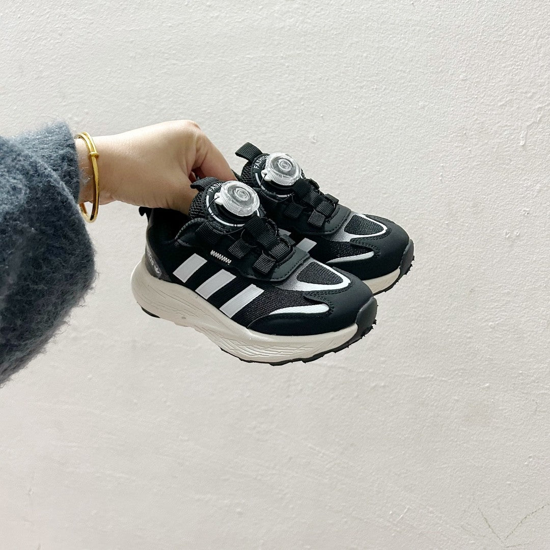 Adidas twist button mesh children's" black, white"