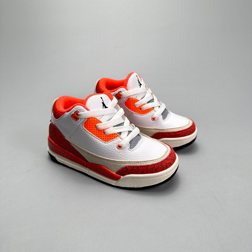 Jordan 3 children's shoes" white, red"