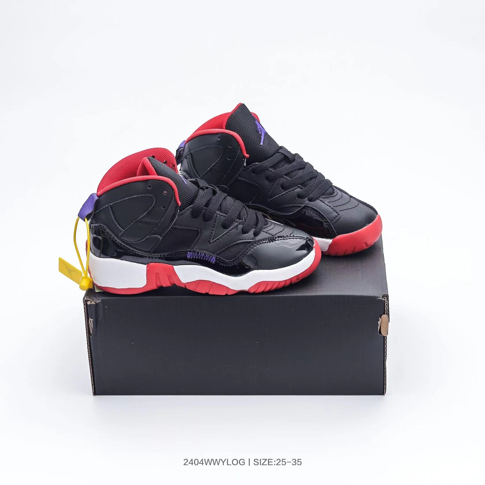 Jordan 612 series" black, white, red"