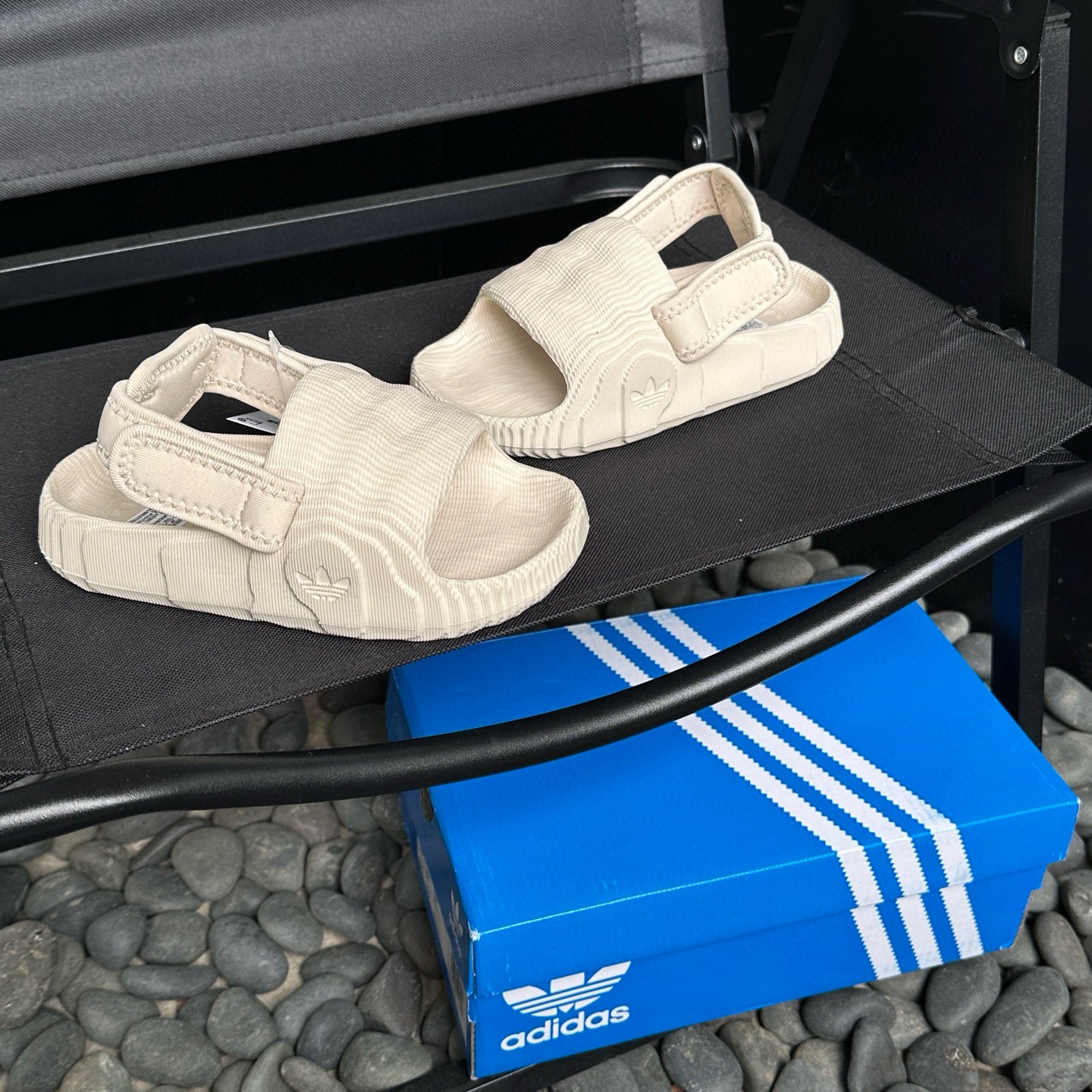 Adidas two-way beach sandals" cream"