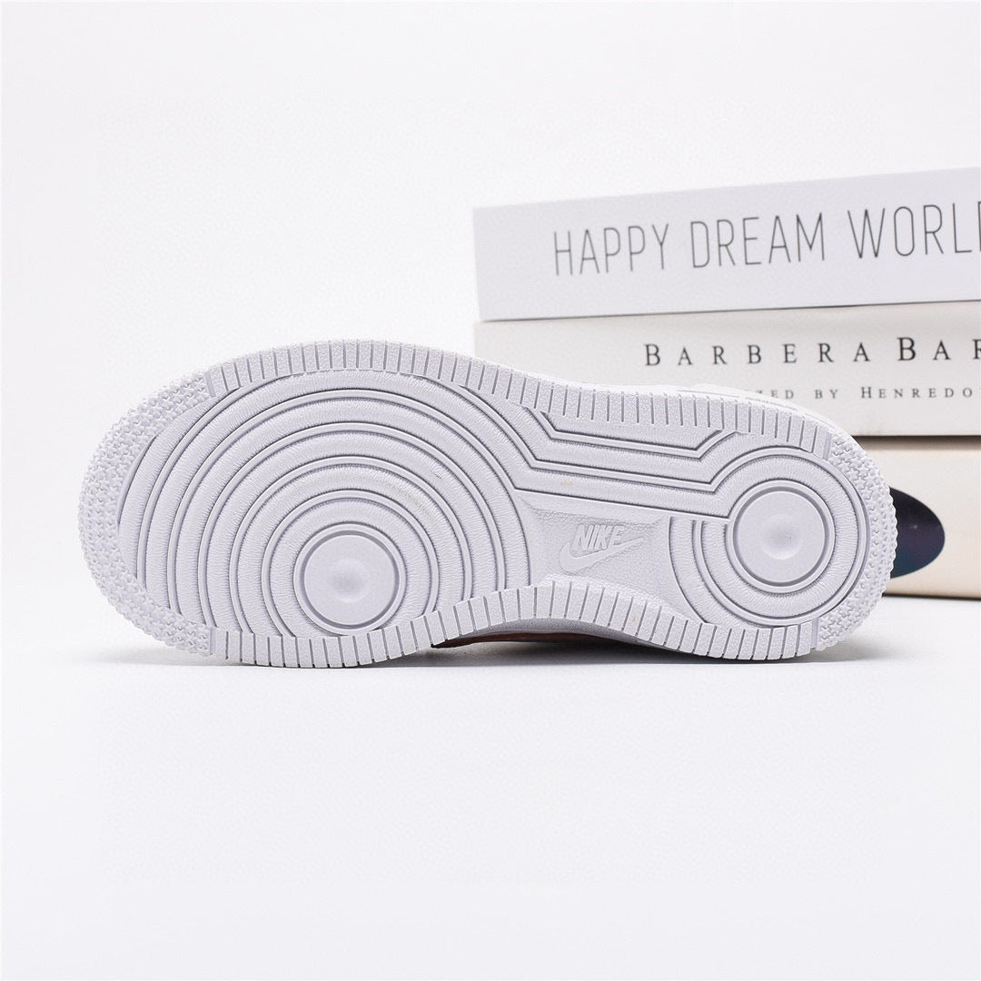 Air Force Macaron Velcro " white, sky blue"