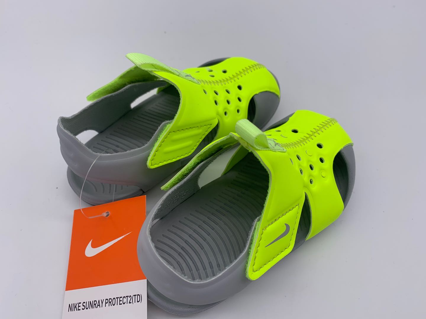 Nike Crocs " lime green, gray"