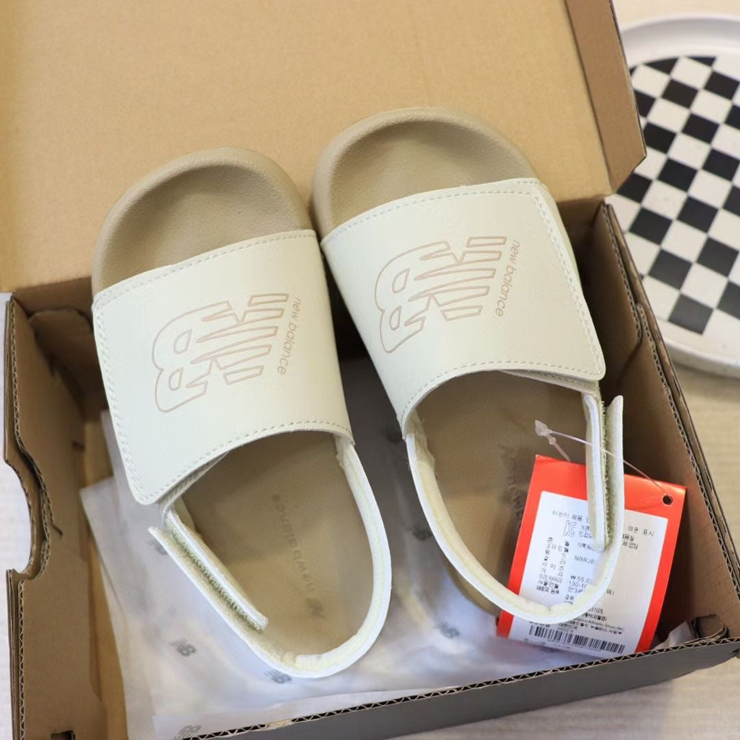 N large breasted sandals" light beige"