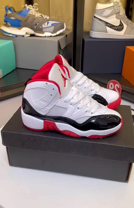 Jordan 612 series" white, black, red"