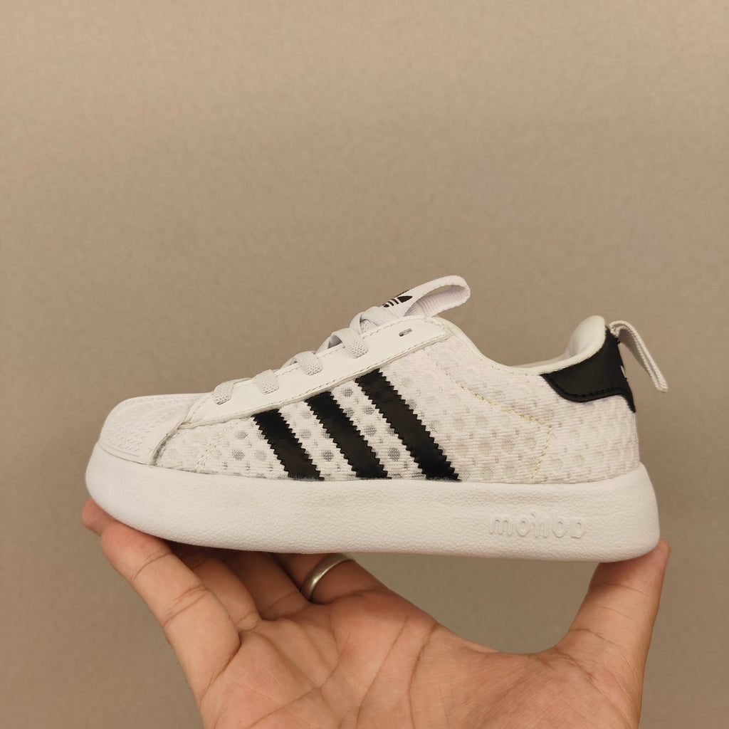 shell toe second generation" white"