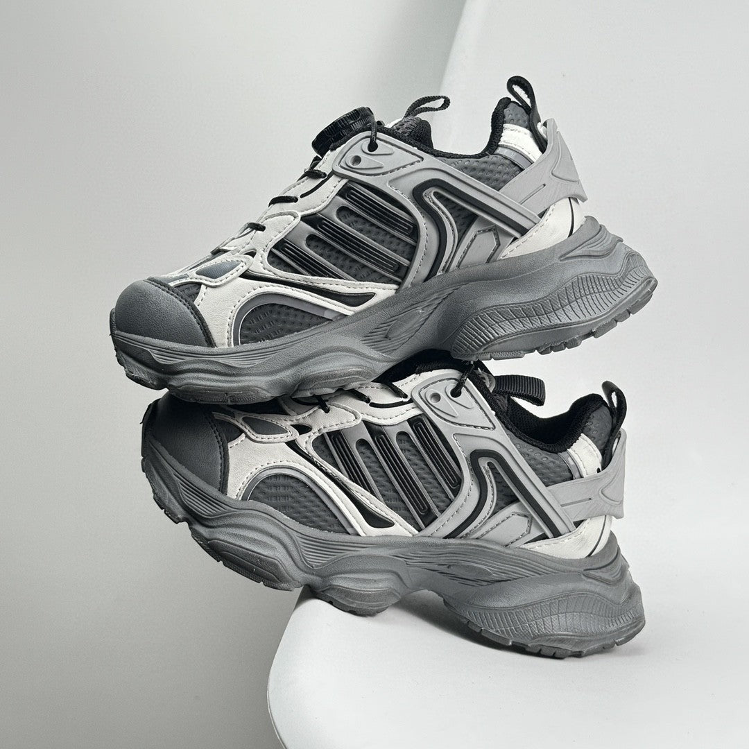Adidas XLG Runner Deluxe runner dad shoes" silver"