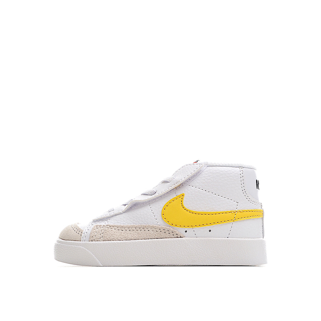 Trail Blazers high-top single dunk" white, yellow, dark brown"